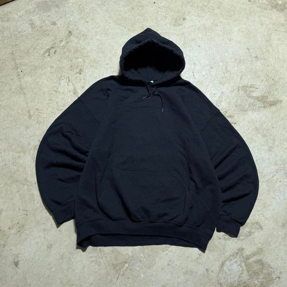 Boxy Black Hoodie